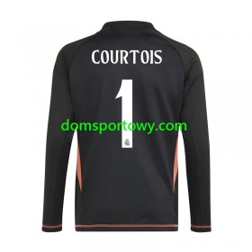 Koszulka Real Madryt Thibaut Courtois 1 Bramkarska Wyjazdowe Koszulki Piłkarskie 2024-2025 Krótki Rękaw